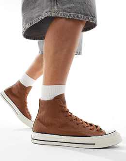 Converse: Коричневые туфли  Chuck 70 Hi