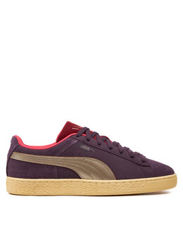 PUMA: Фиолетовые кроссовки  Suede