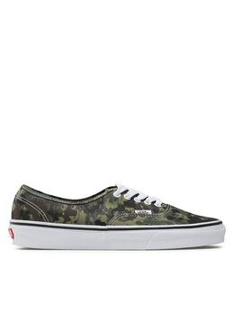 Vans: Зелёные кроссовки  Authentic