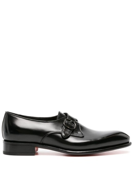 Santoni: Чёрные туфли  Carter