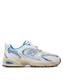 New Balance: Белые кроссовки 