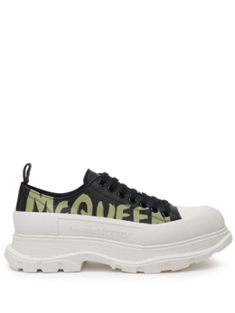 Alexander McQueen: Чёрные кеды  Tread Slick