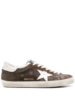 Golden Goose: Коричневые кеды  Super Star