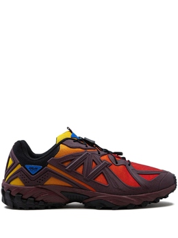 New Balance: Бордовые кроссовки 