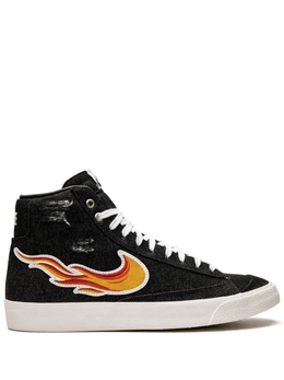 Nike: Чёрные кеды  Blazer Mid 77