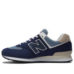 New Balance: Синие кроссовки  574