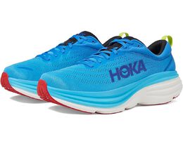 HOKA: Голубые кроссовки 