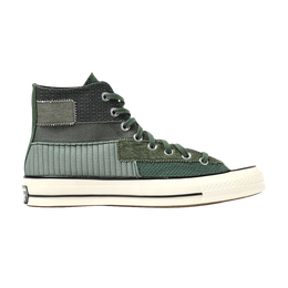 Converse: Зелёные кроссовки  Chuck 70 Hi