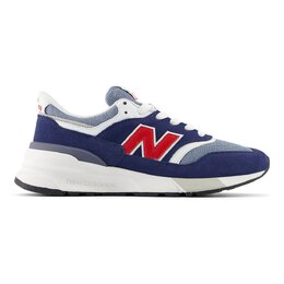 New Balance: Синие кроссовки 