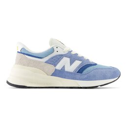 New Balance: Синие кроссовки 