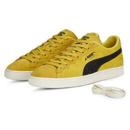 PUMA: Жёлтые кроссовки  Suede