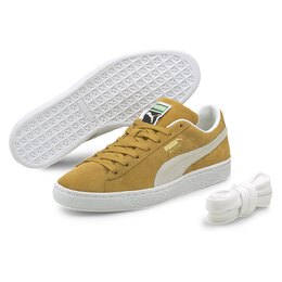 PUMA: Жёлтые кроссовки  Suede Classic