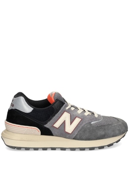New Balance: Серые кроссовки  574