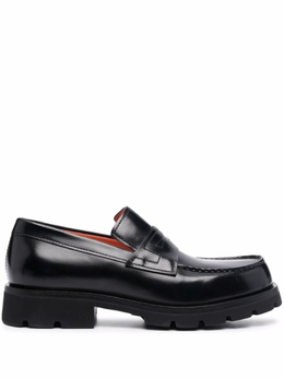 Santoni: Чёрные туфли 