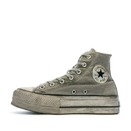 Converse: Серые кроссовки  Chuck Taylor All Star