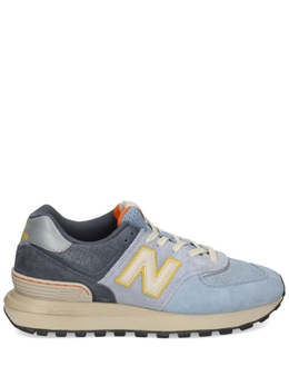 New Balance: Синие кроссовки  574