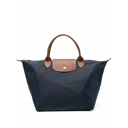 Longchamp: Синяя сумка 