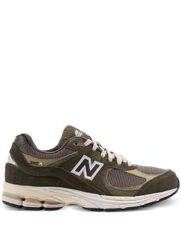 New Balance: Зелёные кроссовки 