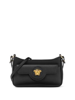 Versace: Чёрная сумка  La Medusa Mini