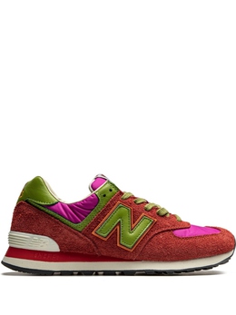 New Balance: Красные кроссовки 