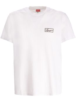 Kenzo: Белая футболка 
