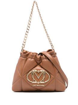 Love Moschino: Коричневая сумка 