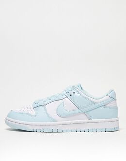 Nike: Голубые кроссовки  Dunk Low Retro