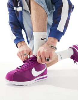 Nike: Фиолетовые кроссовки  Cortez