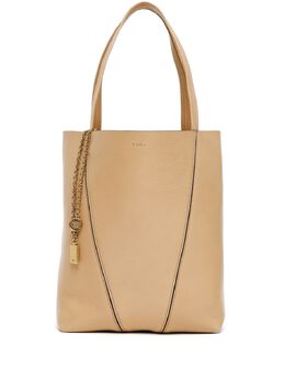 Chloé: Светлая сумка-шоппер 