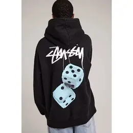 Stussy: Чёрная толстовка 