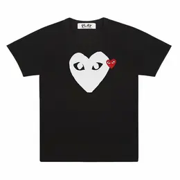 Comme des Garcons PLAY: Белая футболка  Heart