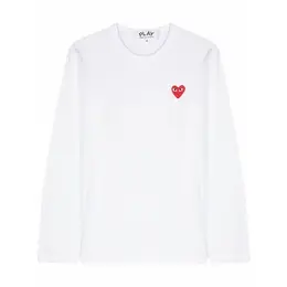 Comme des Garcons PLAY: Серебристый свитшот 