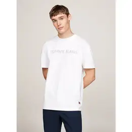 Tommy Jeans: Белая футболка 