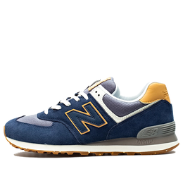 New Balance: Синие кроссовки  574