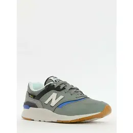 New Balance: Серые кроссовки 