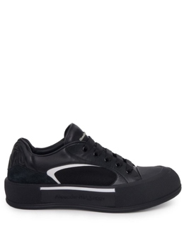 Alexander McQueen: Чёрные кеды  Deck Plimsoll