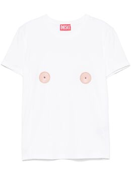 Diesel: Белая футболка 