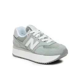 New Balance: Серые кроссовки  574