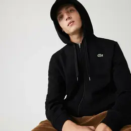 LACOSTE: Чёрная толстовка 