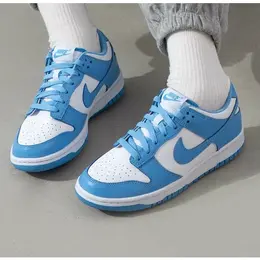 NIKE: Голубые кроссовки  Dunk Low