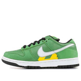 Nike: Зелёные кроссовки  SB Dunk Low Pro