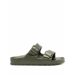 Birkenstock: Зелёные сандалии 