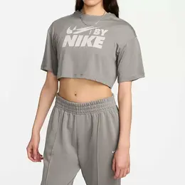 NIKE: Бежевая футболка  Sportswear