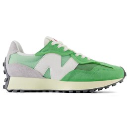 New Balance: Зелёные кроссовки  327