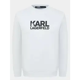 Karl Lagerfeld: Белый свитшот 