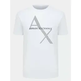 Armani Exchange: Белая футболка 