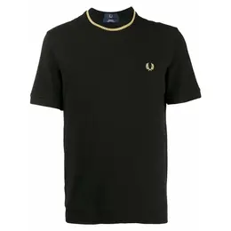 FRED PERRY: Чёрная футболка 