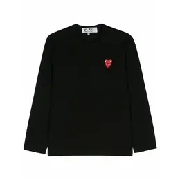 Comme des Garcons PLAY: Чёрный свитшот 