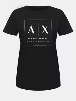 Armani Exchange: Чёрная футболка 