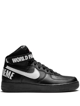 Nike: Чёрные кроссовки  Air Force 1